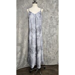 Calvin Klein Gray Tie Dye Maxi Dress Sleeveless Casual‎ Career Size 16